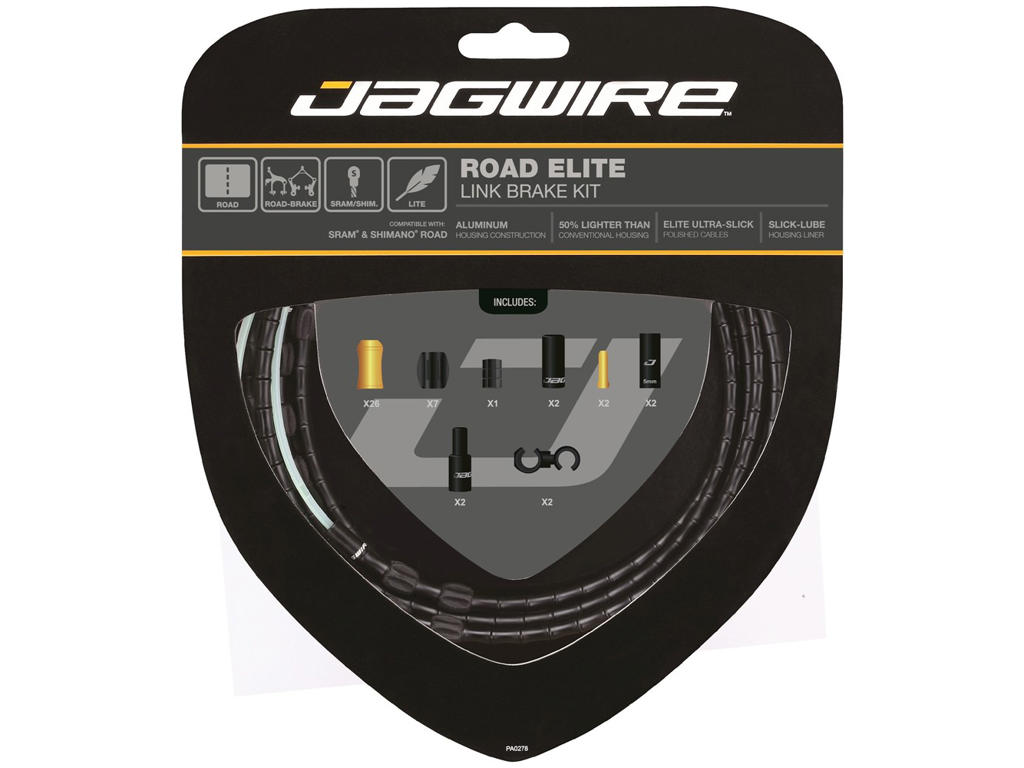 Road Elite   Bremsekabel Sæt Til Road   Sort fra Jagwire
