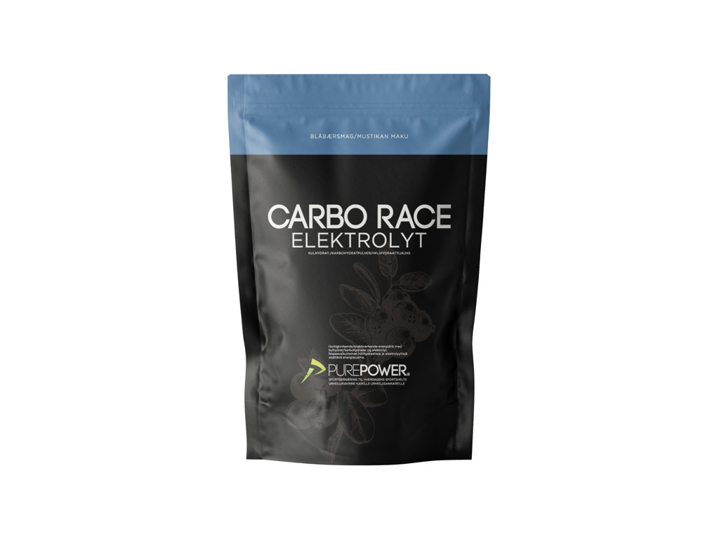 Carbo Race   Elektrolyt Energidrik   Blåbær   1,0 Kg fra Purepower