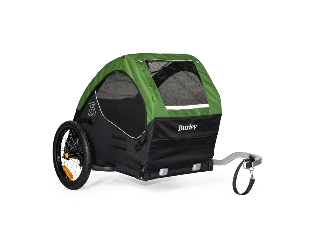 Dog Tail Wagon   Hunde Cykeltrailer   Sort Grøn fra Burley