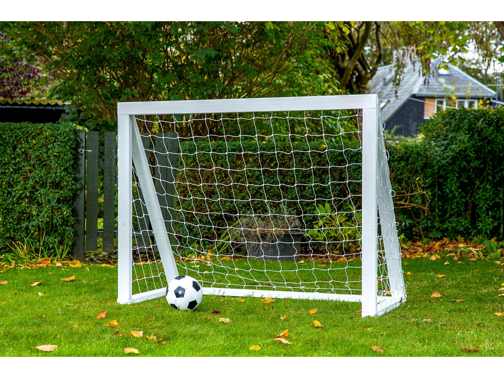 Pro Mini Hvid   Fodboldmål I Træ   150x120 Cm fra Homegoal