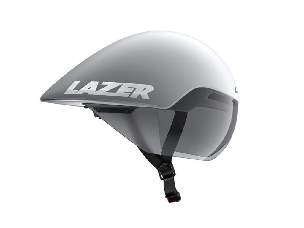 Volante Kineticore   Cykelhjelm Time Trail   52 56 Cm   Mat Hvid Sølv fra Lazer