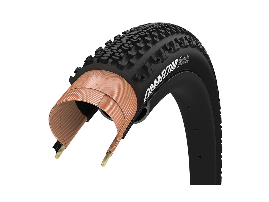 Connector Tr   Gravel   Foldedæk   700x50c   Sort fra Goodyear