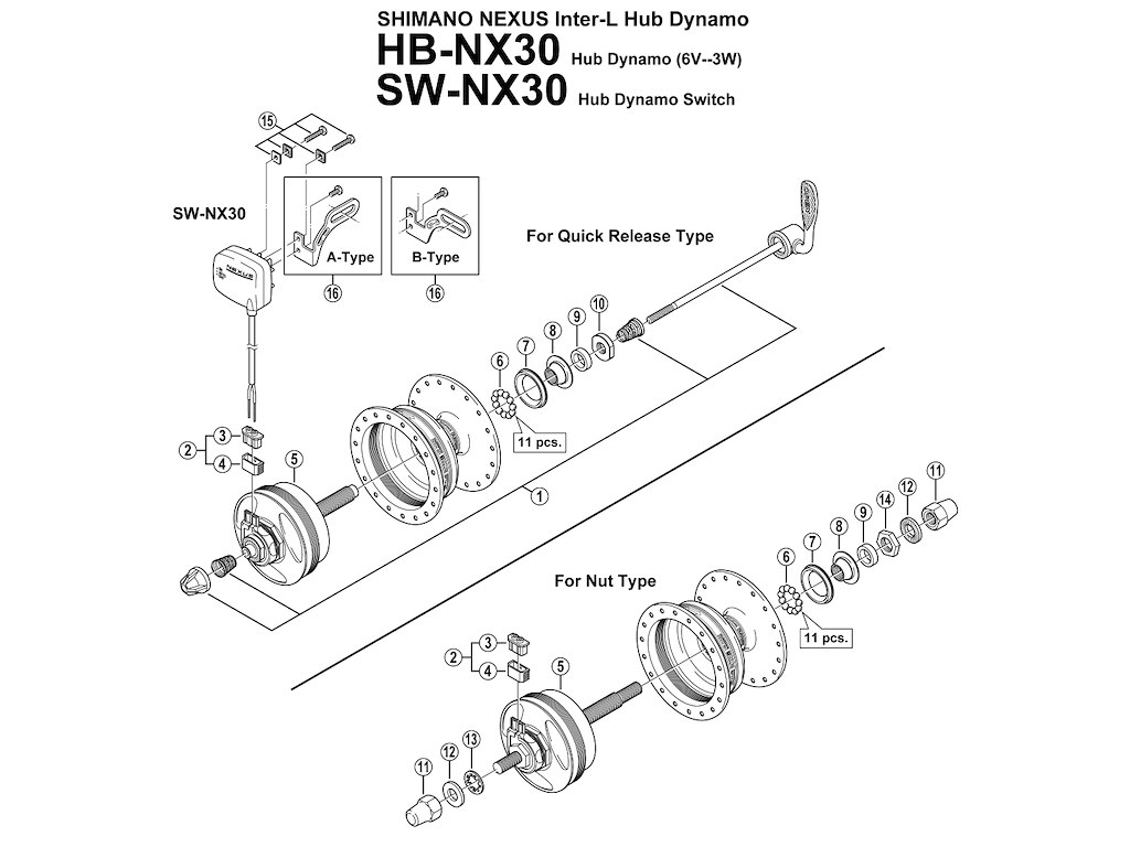 Shimano Konus Til Fornav Hb Nx30 fra Pro