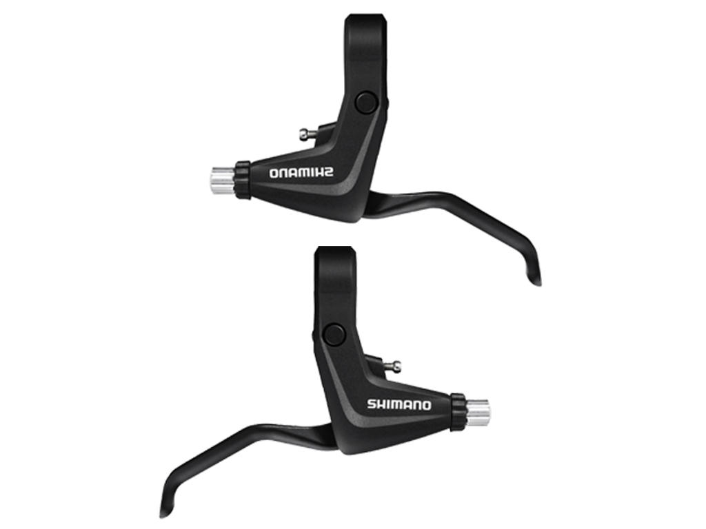 Alivio Bremsegreb Sæt Sort   2 Finger Til V Bremser fra Shimano