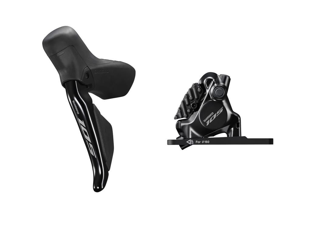 105 Di2 R7170   Skifte  Og Bremsegreb Venstre   Hydraulisk Kaliber Og Olieslange fra Shimano