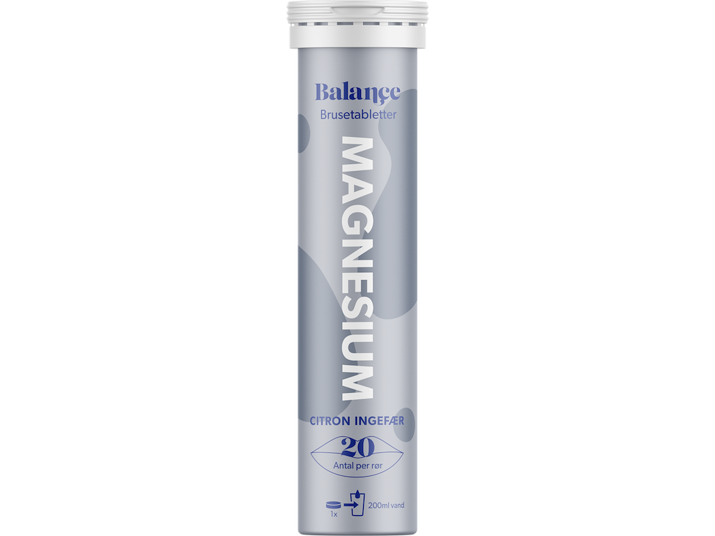 Brusetabletter   Magnesium   20 Tabs fra Balance