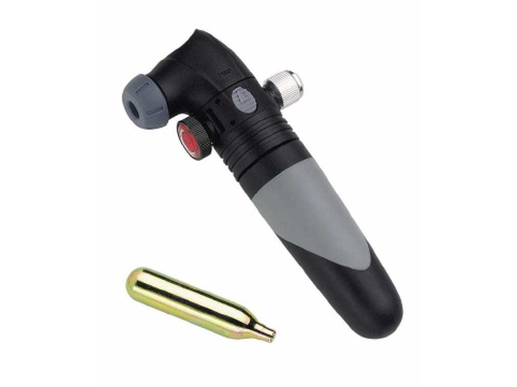 Co2 Minipumpe Med Dual Funktion Og 12 Gram Patron Medfølger fra Point
