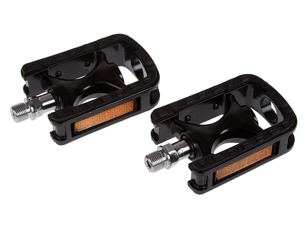 Pedaler I Aluminium Non Slip Sort Med Gummi fra Diverse