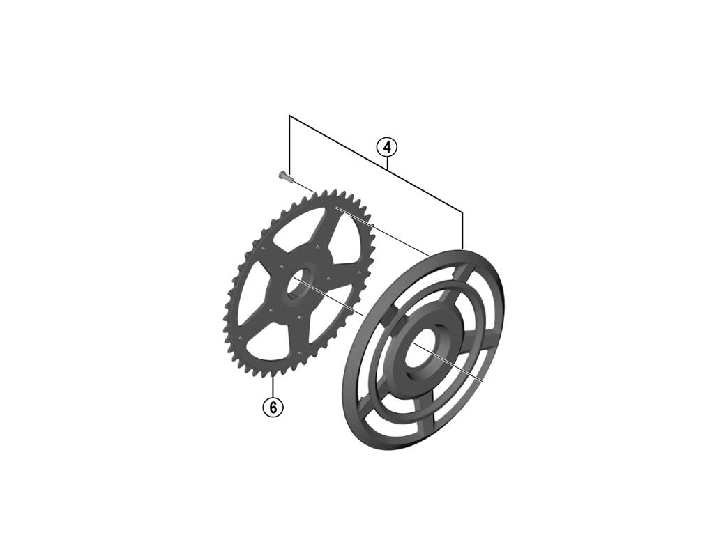 Steps   Kædebeskytter Til 44 Tands Klinge   Fc E6000 fra Shimano