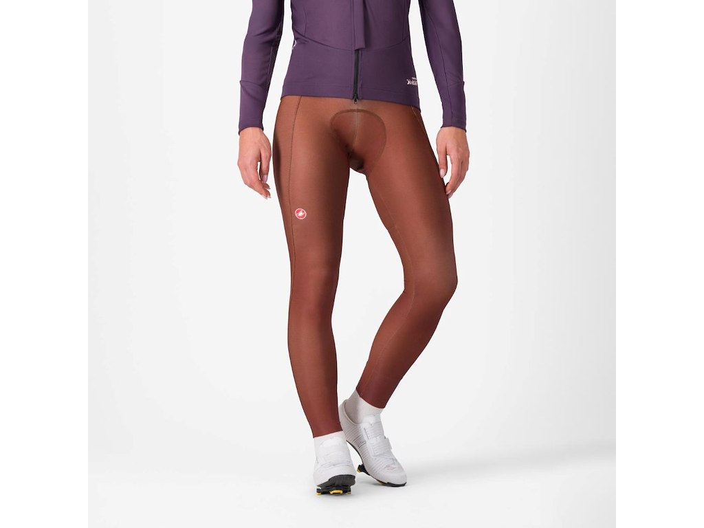 Espresso Women's Dt Bibtights   Cykelbukser M Pude   Dame   Deep Mocha   Xs fra Castelli
