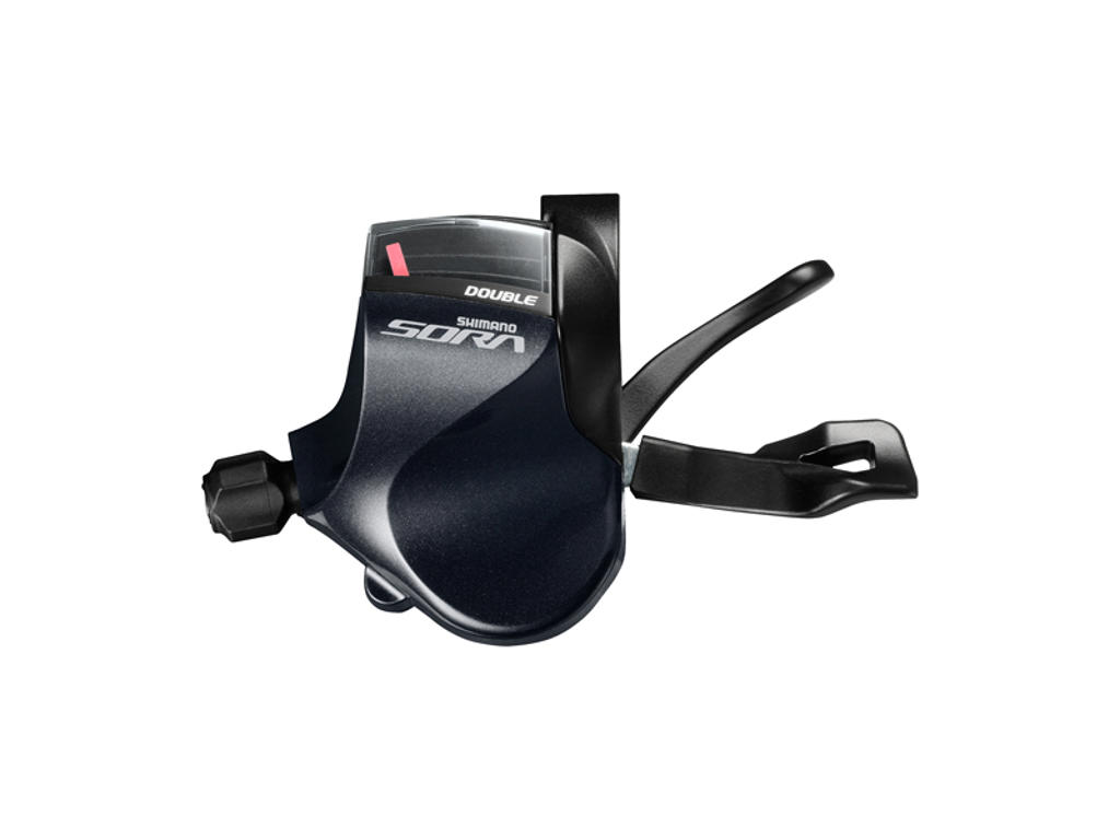 Sora Sl R3000   Flatbar Skiftegreb Venstre   Dobbelt 9 Speed Sort fra Shimano