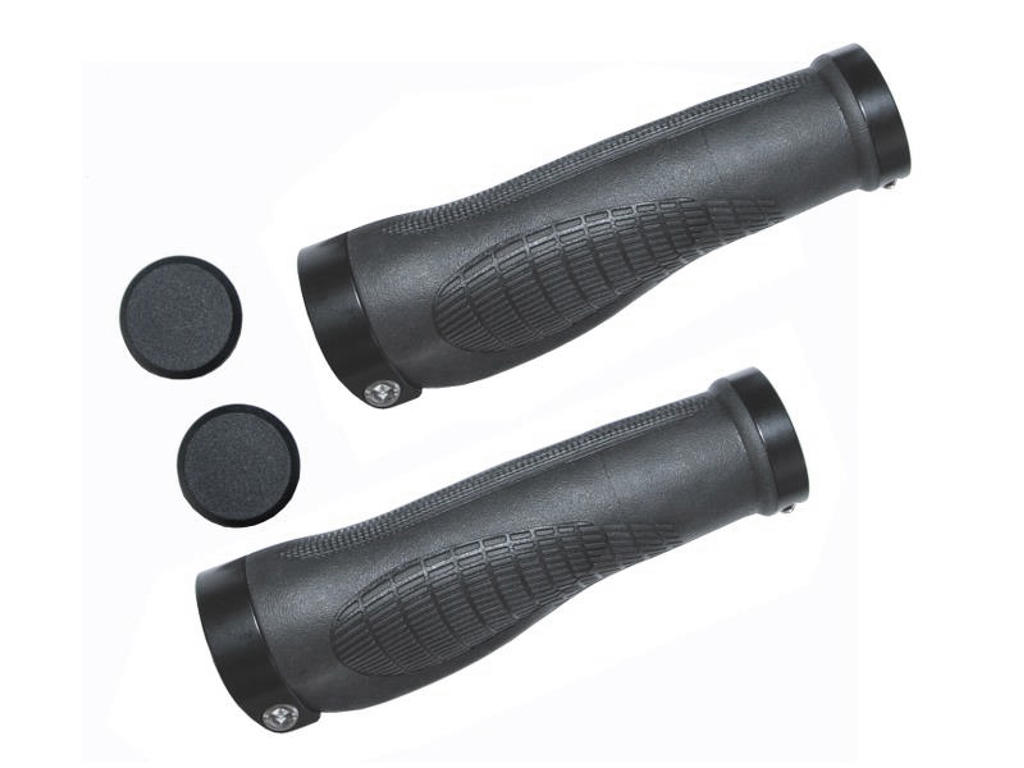 Bike Partner   Håndtag   Ergonomiske   136 136 Mm   Sort   Inkl. Låsering Prop fra Bikepartner