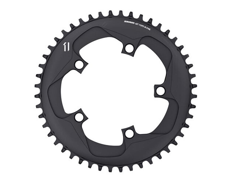 Road   Klinge 42 Tands Rund   1 X 11 Gear   5 Huls ø110mm   Sort fra Sram