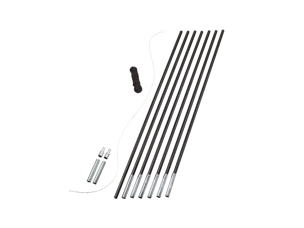 Pole Diy Set   Fiberstænger 11 Mm   Sort fra Easy Camp