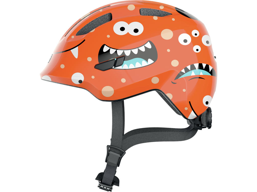 Smiley 3.0   Cykelhjelm Til Børn   Orange Monster   Str. 45 50 Cm fra Abus