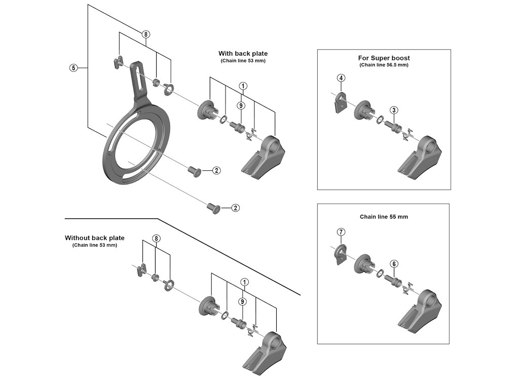 Steps Plademonteringsskrue Til Kædefanger Model Cd Em800 fra Shimano