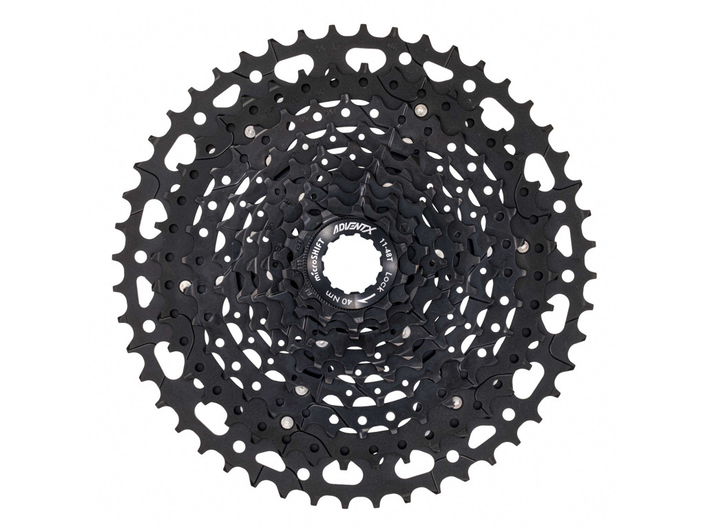 Advent X   Kassette 10 Gear 11 48 Tands Alu Spider   Til   Advent X Gear System fra Microshift