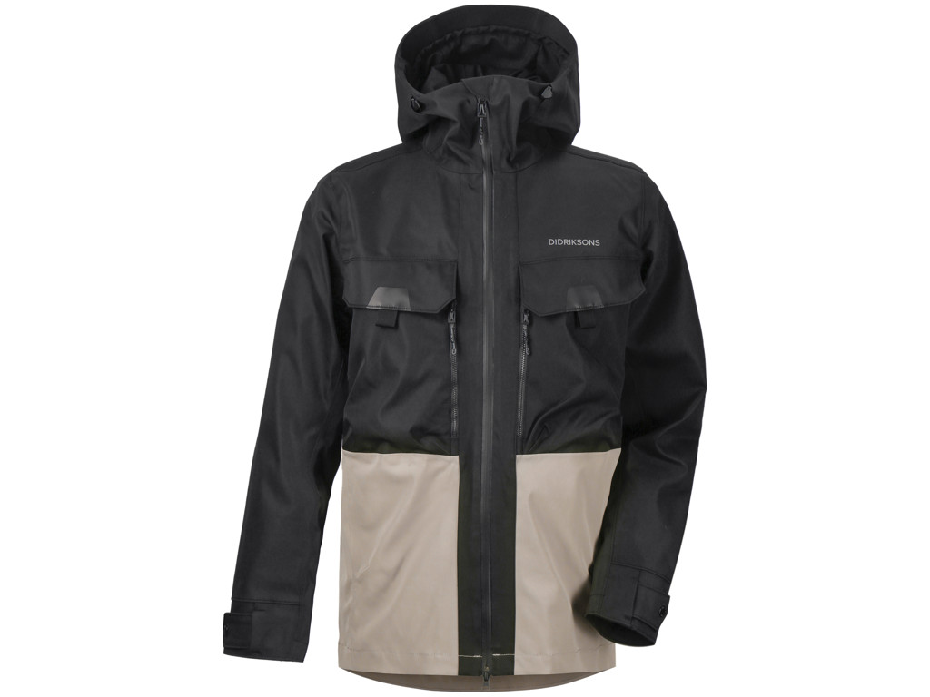 Stig   Herrejakke   Black Beige   Str. Xxl fra Didriksons