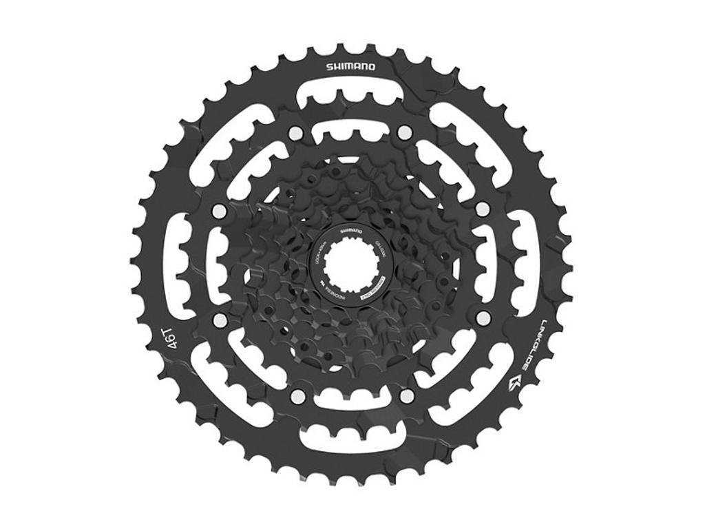 Cues Lg300 Kassette   9 Speed   11 46t   Linkglide fra Shimano