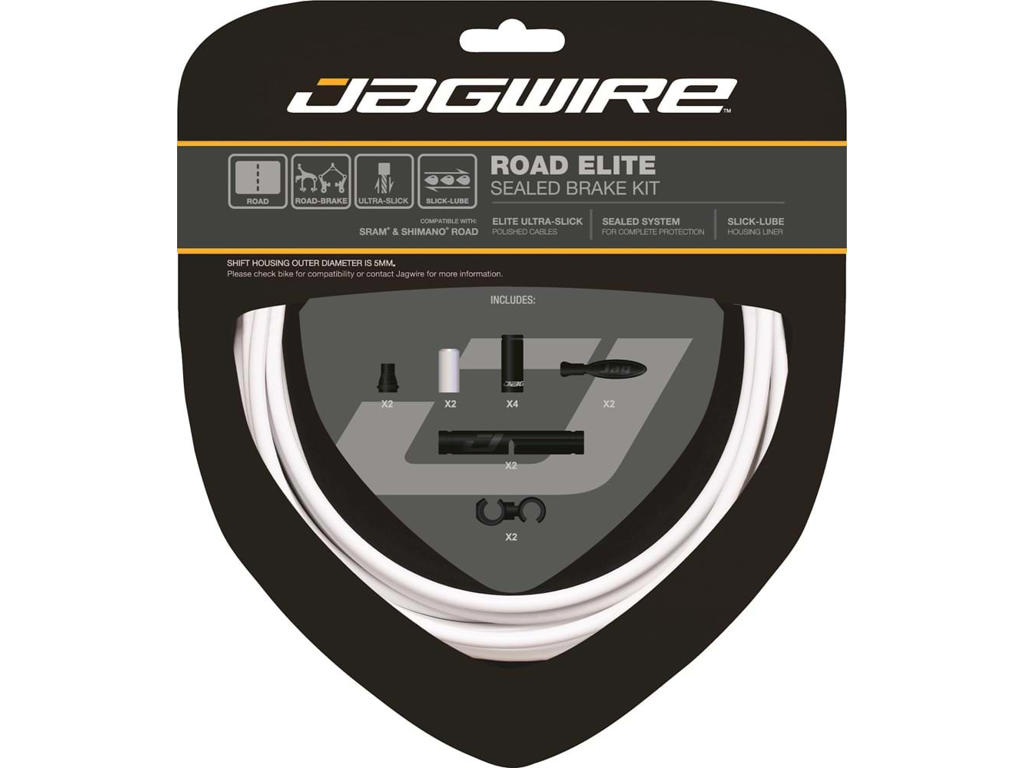 Road Elite Sealed    Bremsekabelsæt Med Sts El   Hvid fra Jagwire