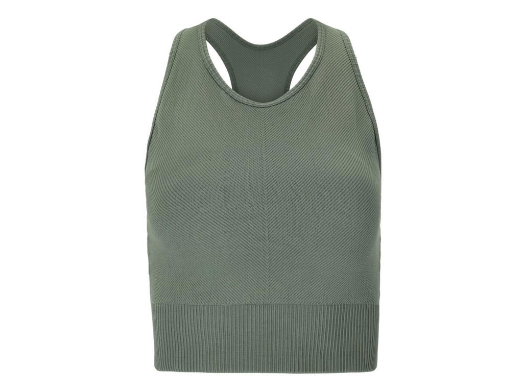 Flow   Seamless Sports Bh   Dame   Desert Green    Str. Xxs Xs fra Athlecia