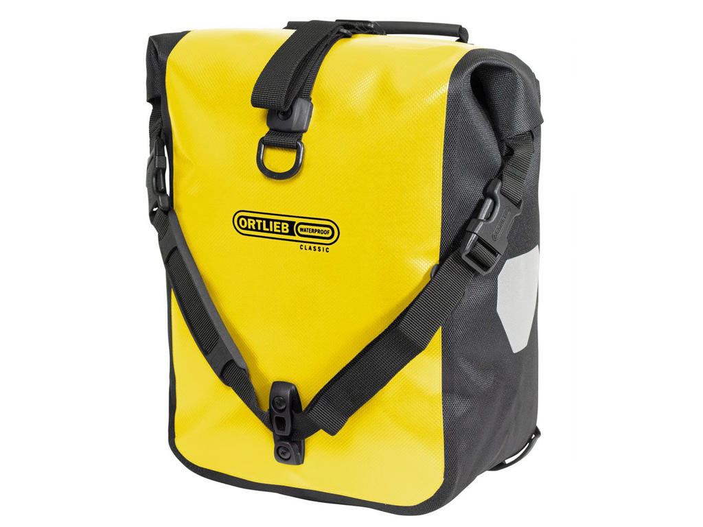 Sport Roller Classic Cykeltasker   2 X 12,5 Liter   Gul Sort fra Ortlieb