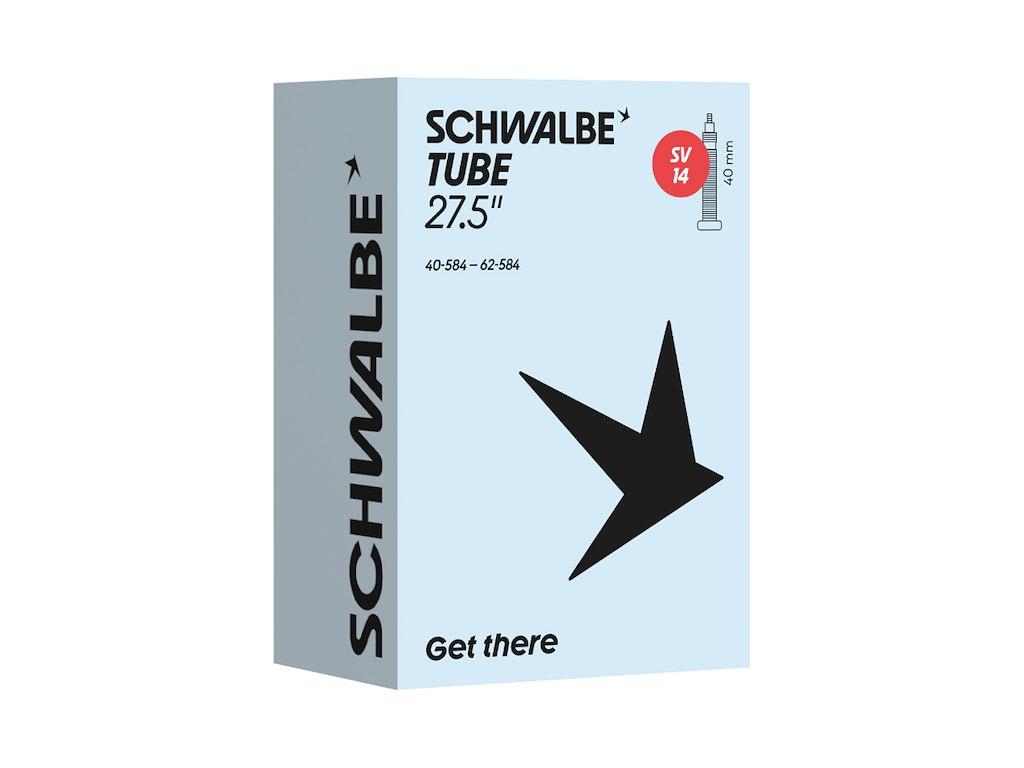 Slange 27,5x1,50 2,40 Med 40mm Lang Racerventil Sv14 fra Schwalbe