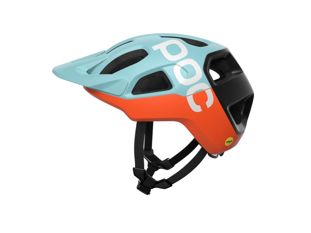 Cularis   Cykelhjelm   Indicolite Blue Matt Carnelian Orange Matt   Str. L 59 62 fra Poc