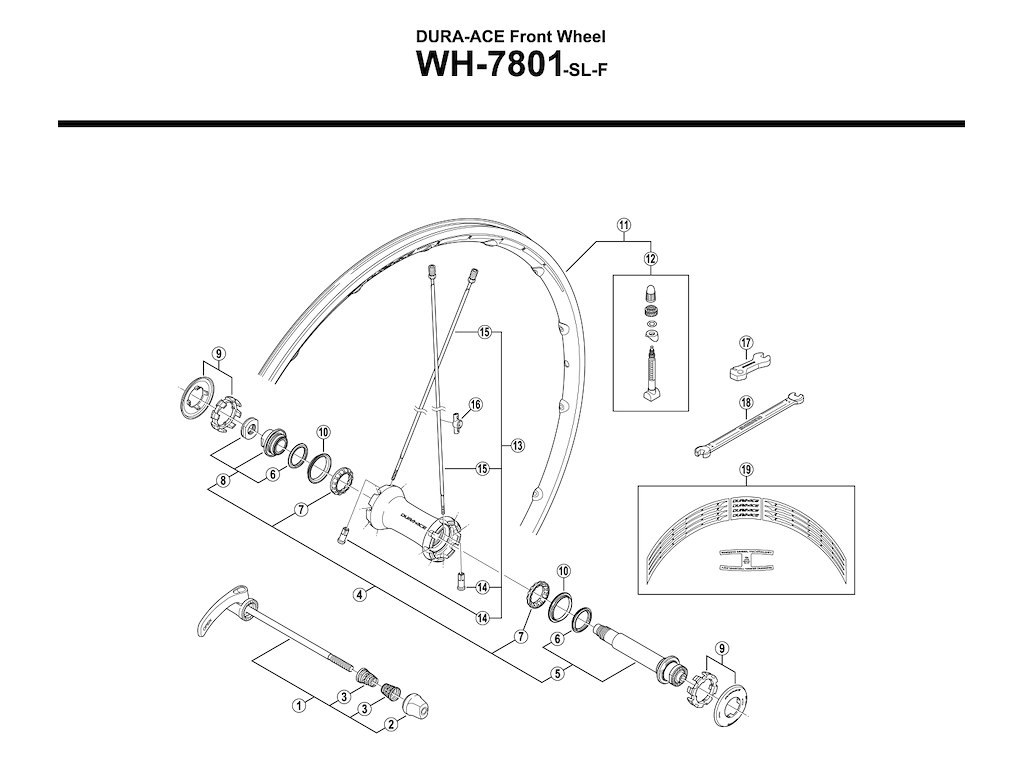 Shimano Kuglering Til Forhjul Wh7801 Sl fra Sis Science In Sport