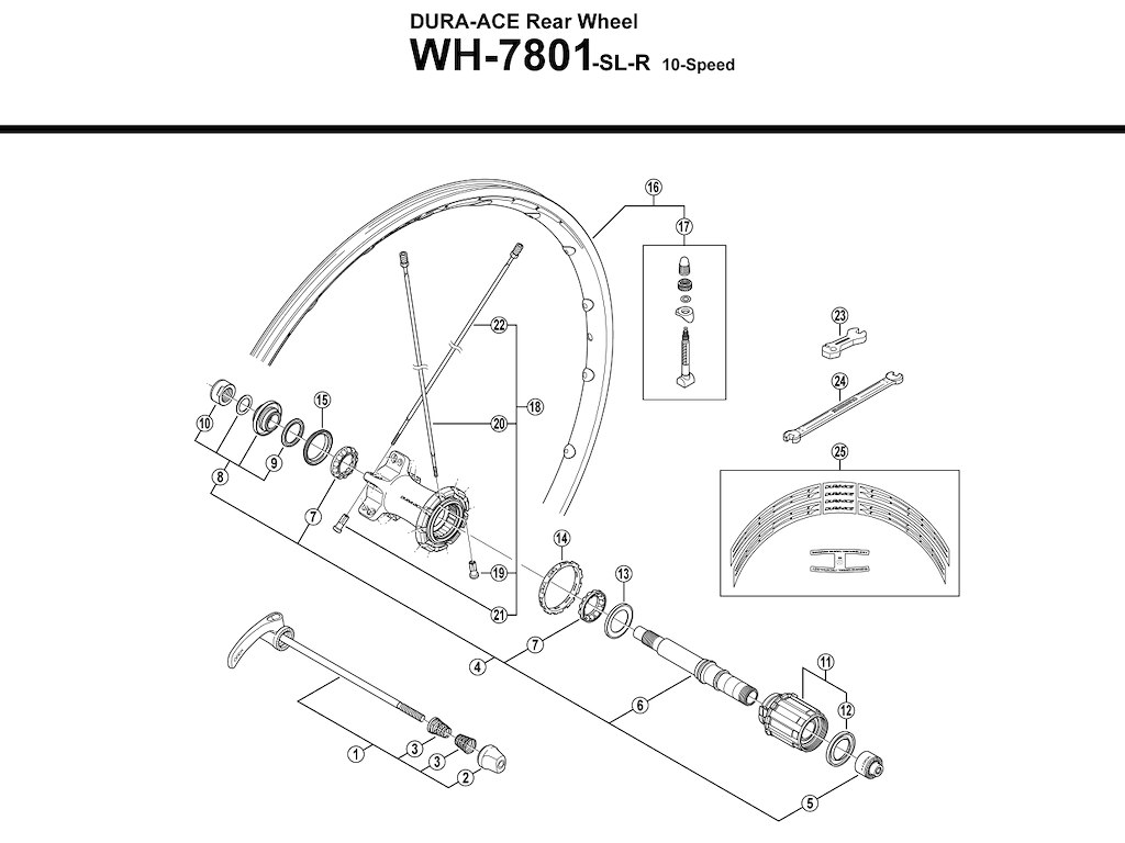 Dura Ace Støvkappe Til Kassettehus På Baghjul Wh7801 Sl fra Shimano