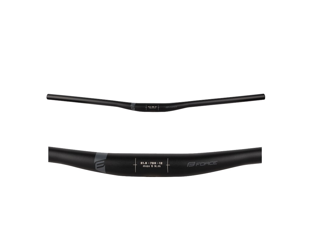 Team Styr Mtb Rised 31,8 780 Mm Aluminium Mat Sort fra Force