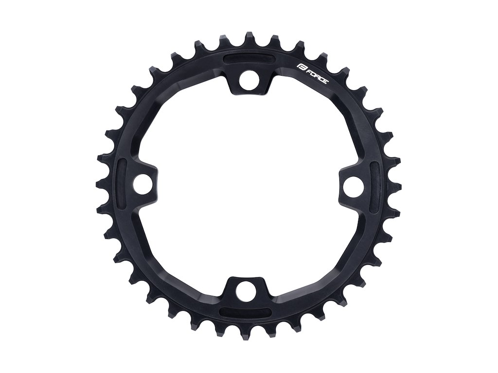 Nw Klinge 36 Tands 4 Bolt Bcd 104 Cnc Aluminium 10 11 Og 12 Gear Sort fra Force