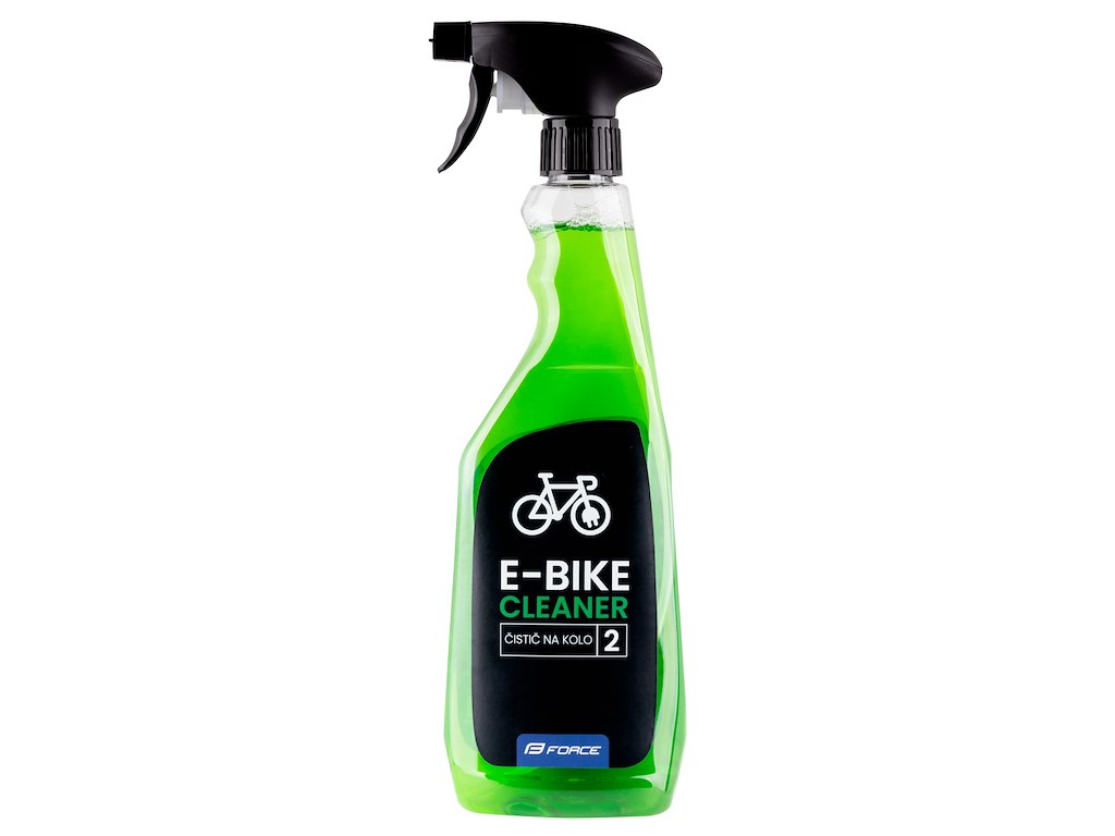 Degreaser Til E Bike 0,75 Liter Pumpe Flaske   Grøn Væske fra Force