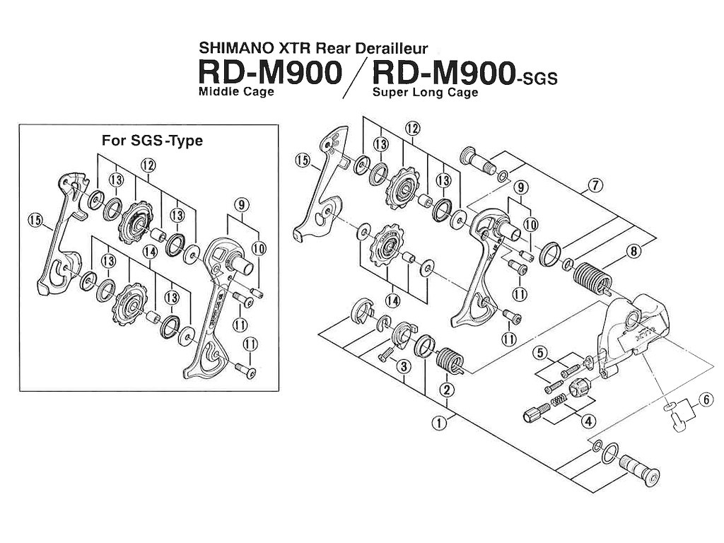 Shimano Justeringsenhed For Kabel På Rd M900 fra Knog