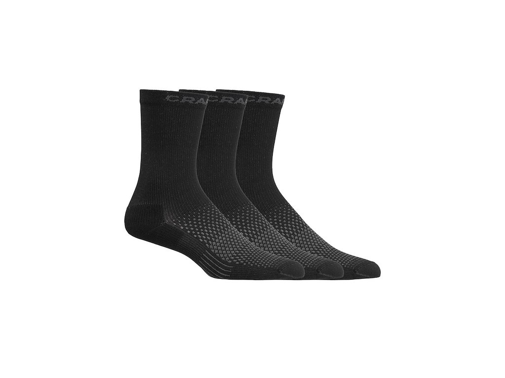 Active High Sock 3 Pak  Cykelstrømper   Sort   Str. 46 48 fra Craft