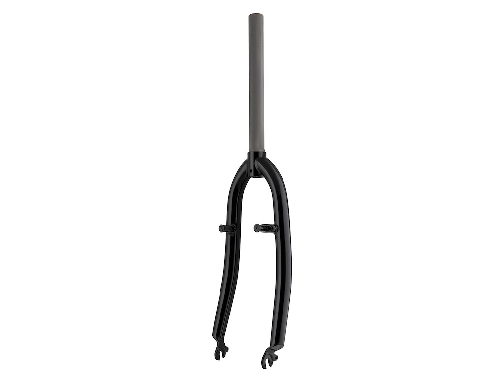 Forgaffel Mtb 24" Ahead 1 1 8" 250 Mm Lang Stål V Bremse   Blank Sort fra Force