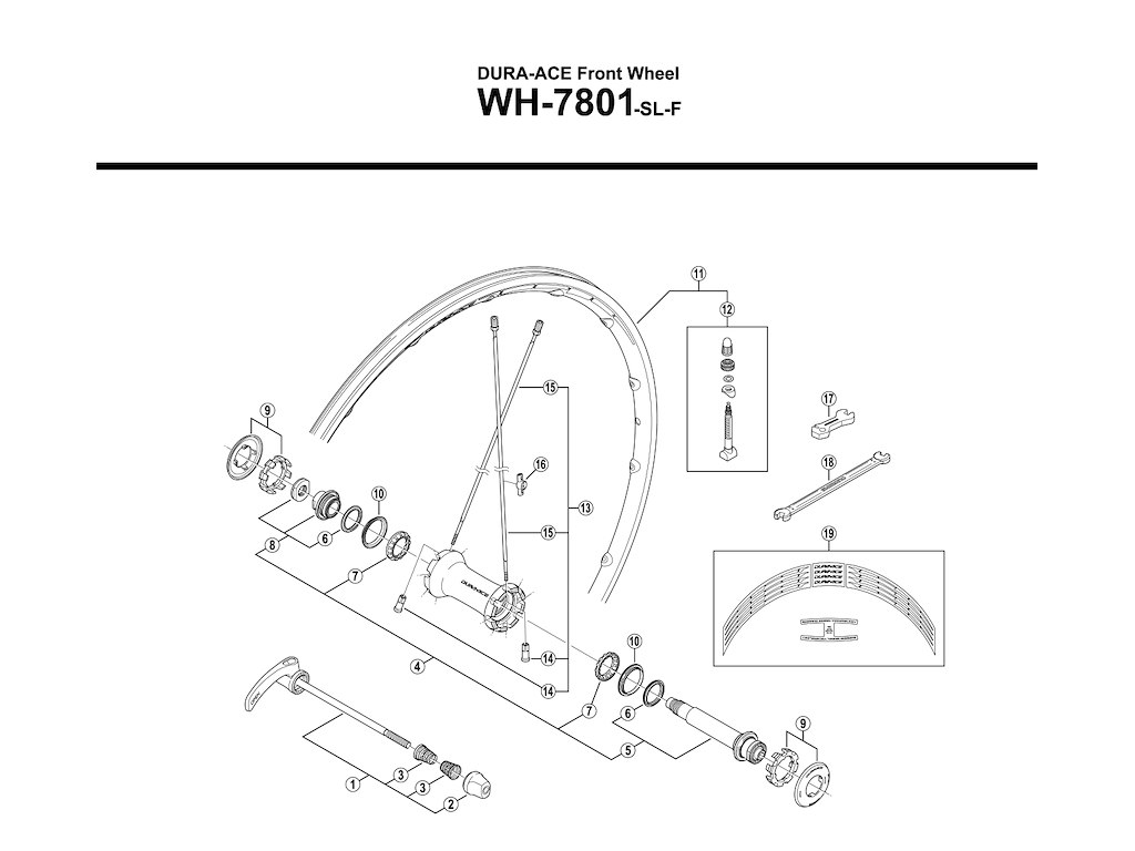 Støvkappe Til Forhjul Wh7801 Sl fra Shimano