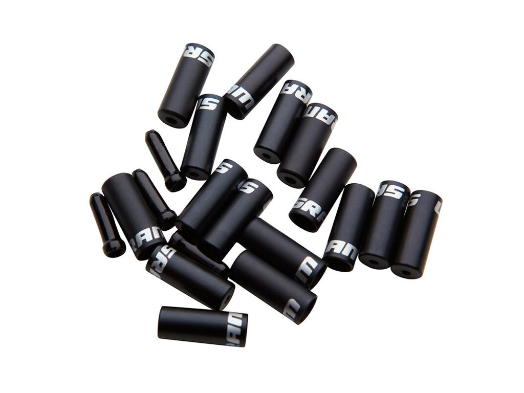 Endestop I Aluminium   Gear, Bremser Og Wire   Sort fra Sram