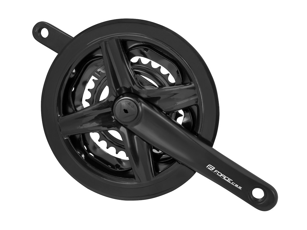 C8.5 Kranksæt 48 38 28 Tands Klinger Stål 170 Mm Alu Pedalarme Til Firkantet Aksel fra Force