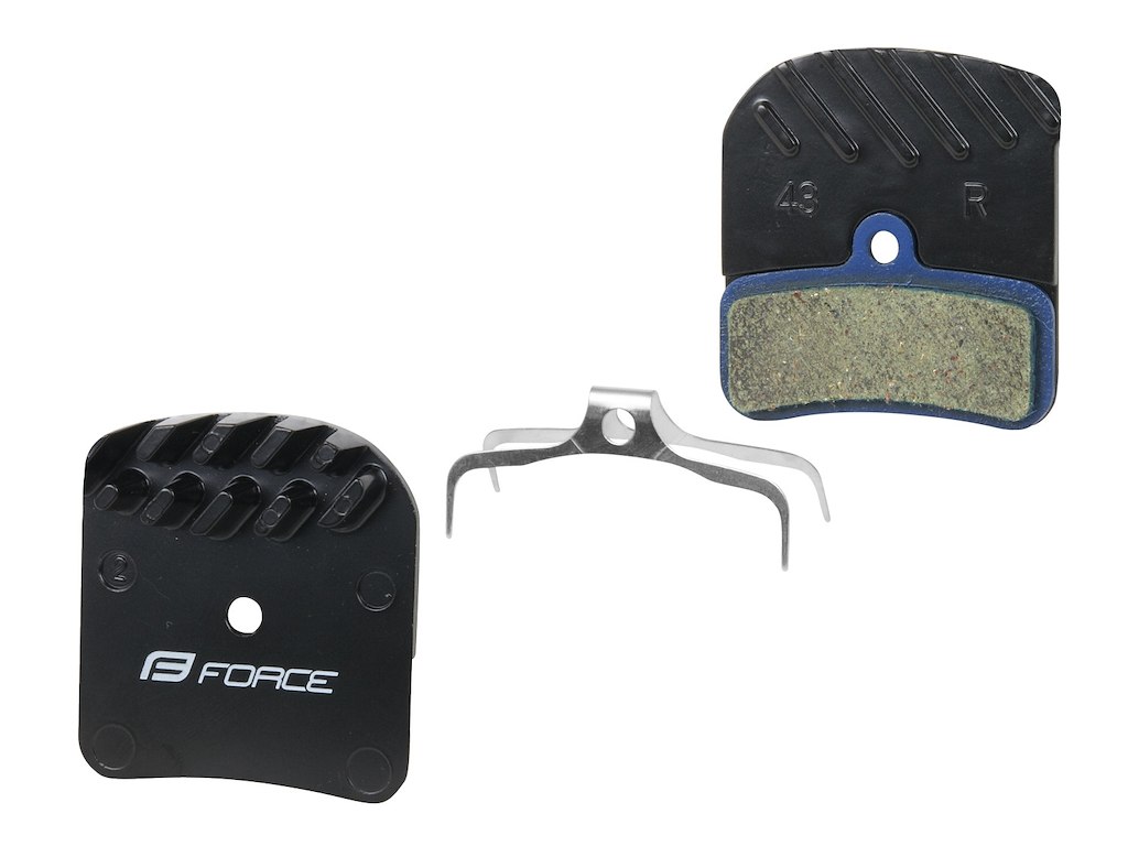 Bremseklodser Disc For Shimano H03a Polymer, Med Køleribbe fra Force