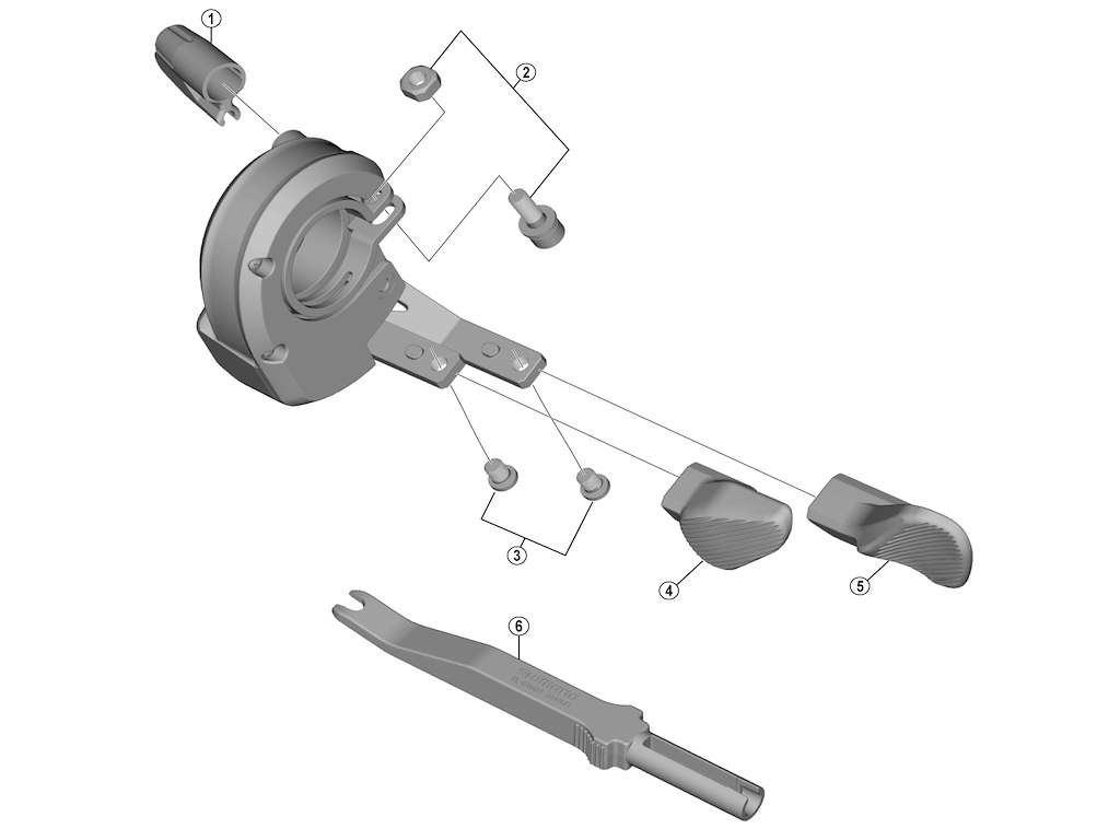 Deore Xt B Greb Højre Til Model Sw M8050 fra Shimano