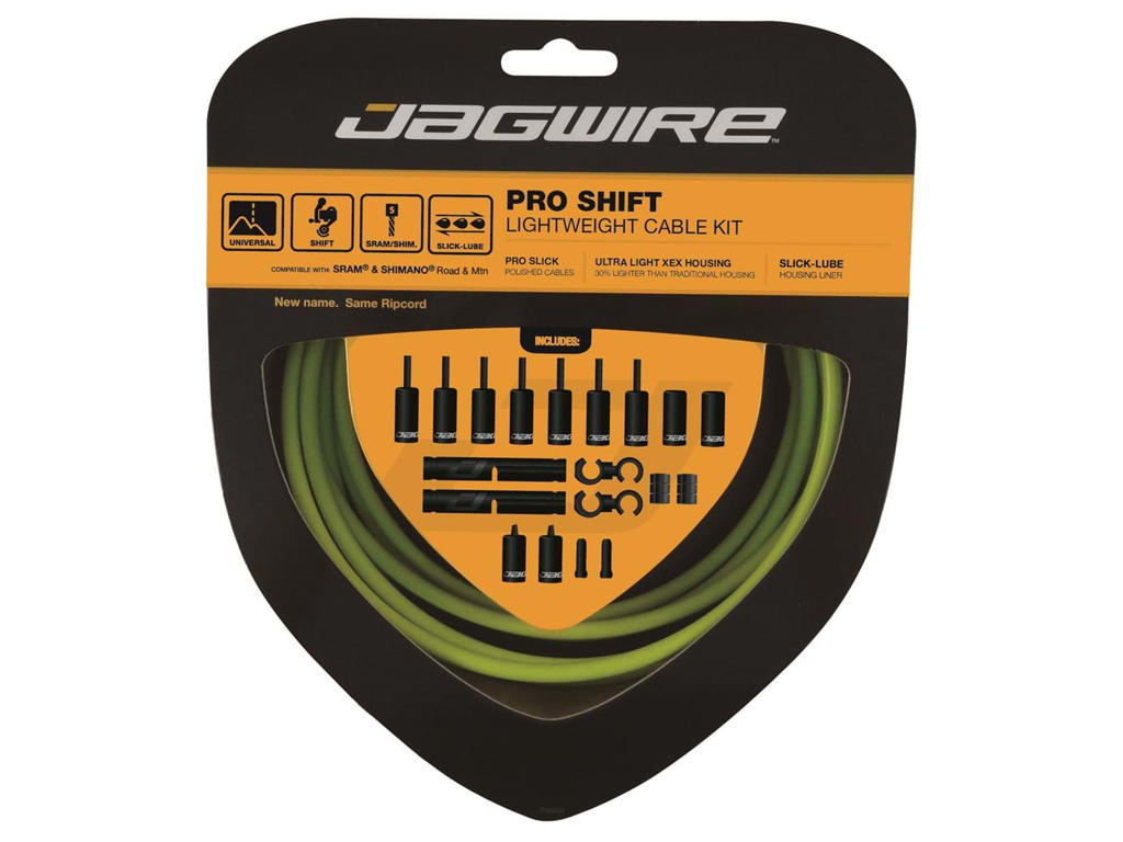 Pro Shift   2x Gearkabel Sæt   Road Mtb   Grøn fra Jagwire
