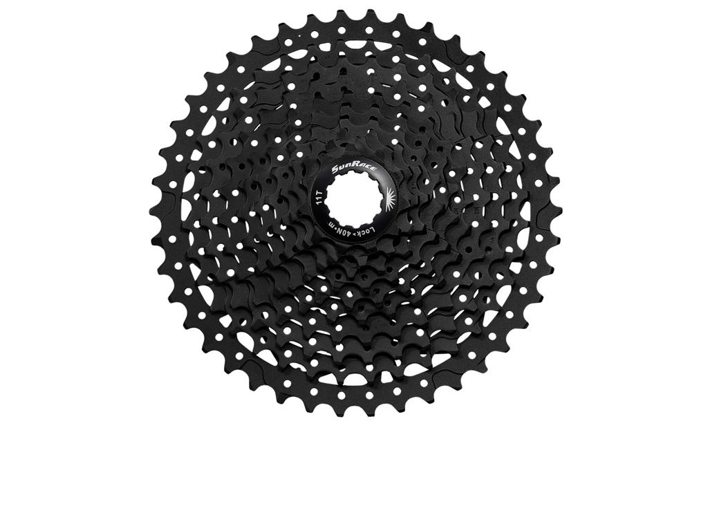 Csms3   Kassette 10 Gear   11 42 Tands   Mtb   Til Shimano Eller Sram   Sort fra Sunrace