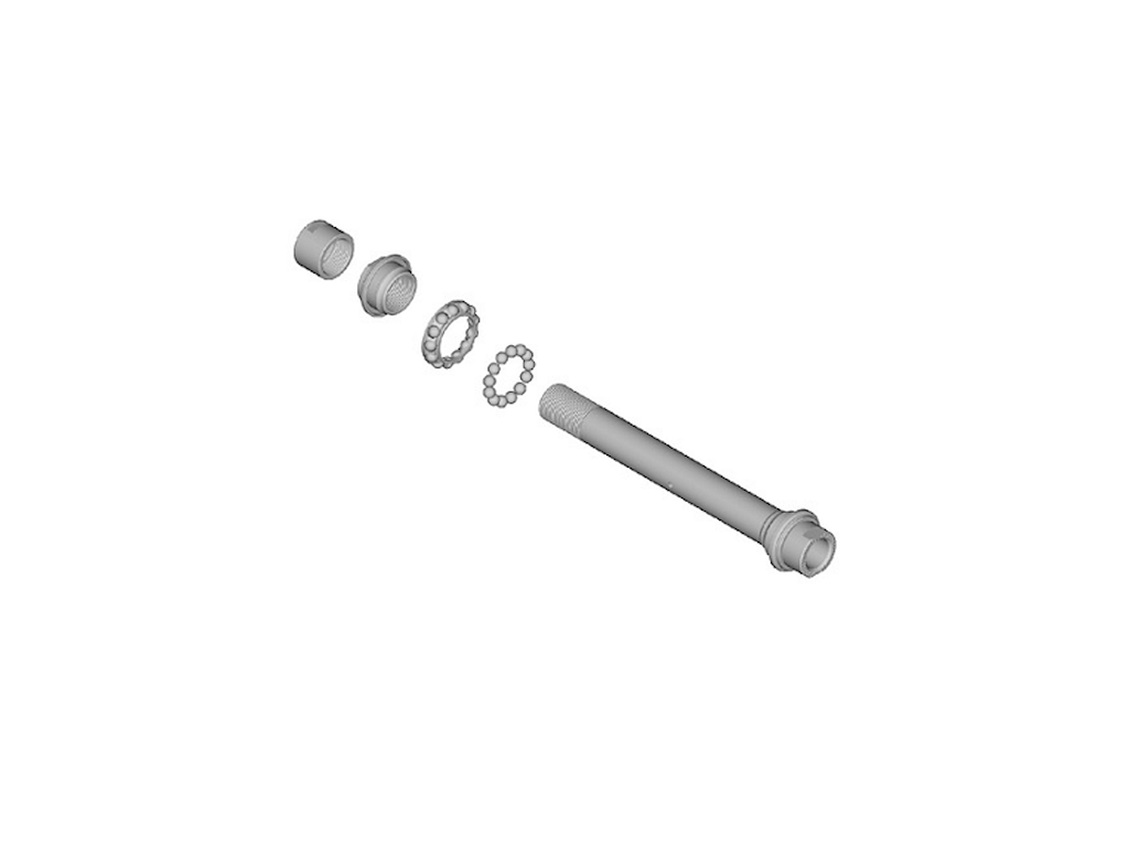 Aksel Komplet Til Bagnav Model Fh M678 fra Shimano