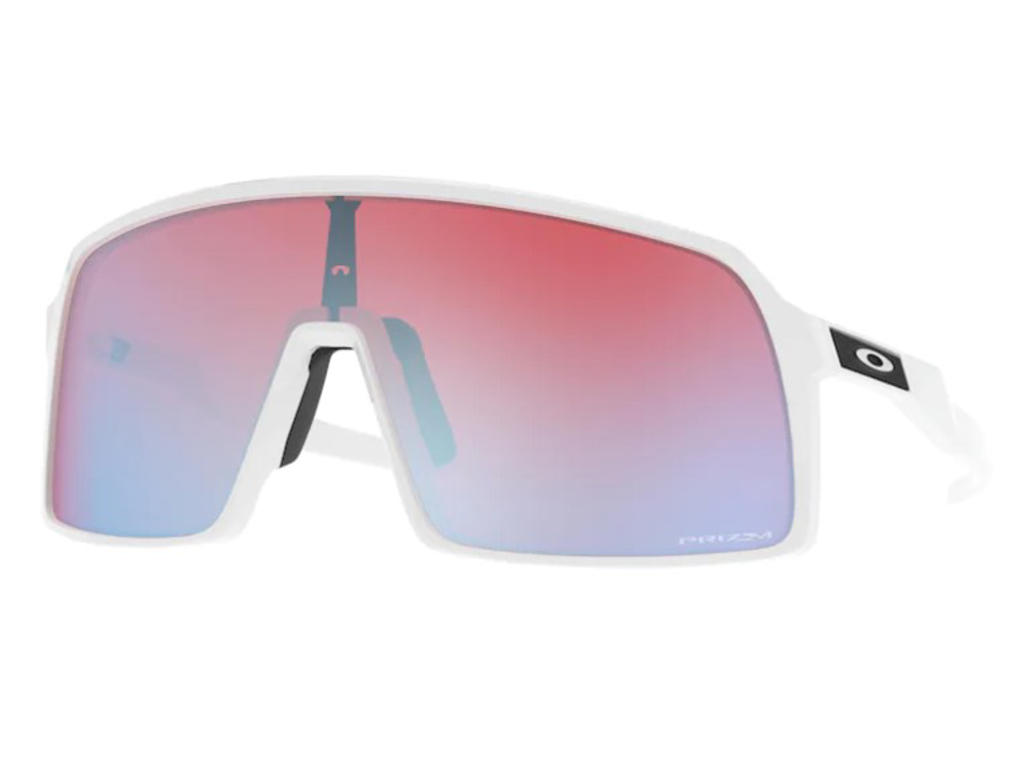 Sutro   Cykelbrille   Prizm Snow Sapphire Polished White fra Oakley