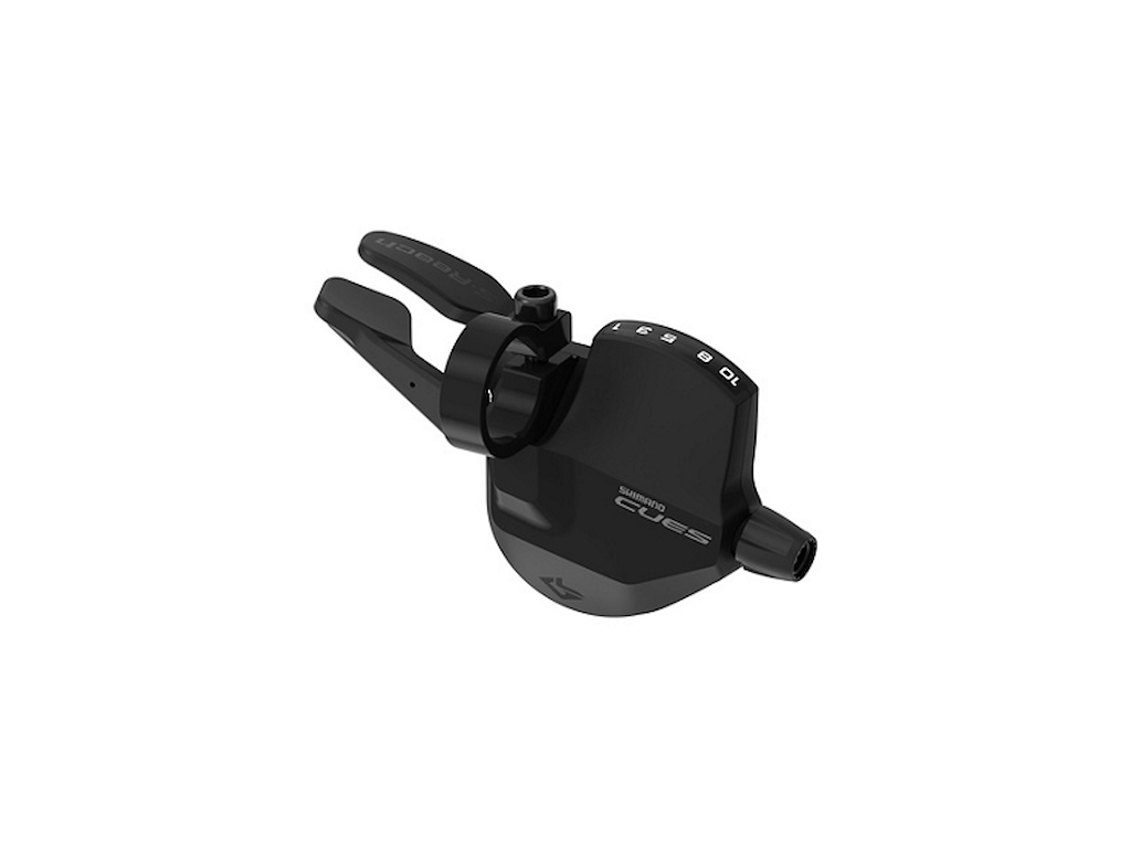 Cues   Skiftegreb Højre   Rapidfire Plus   10 Speed Med Geardisplay   Sl U6050 10r   Sort fra Shimano