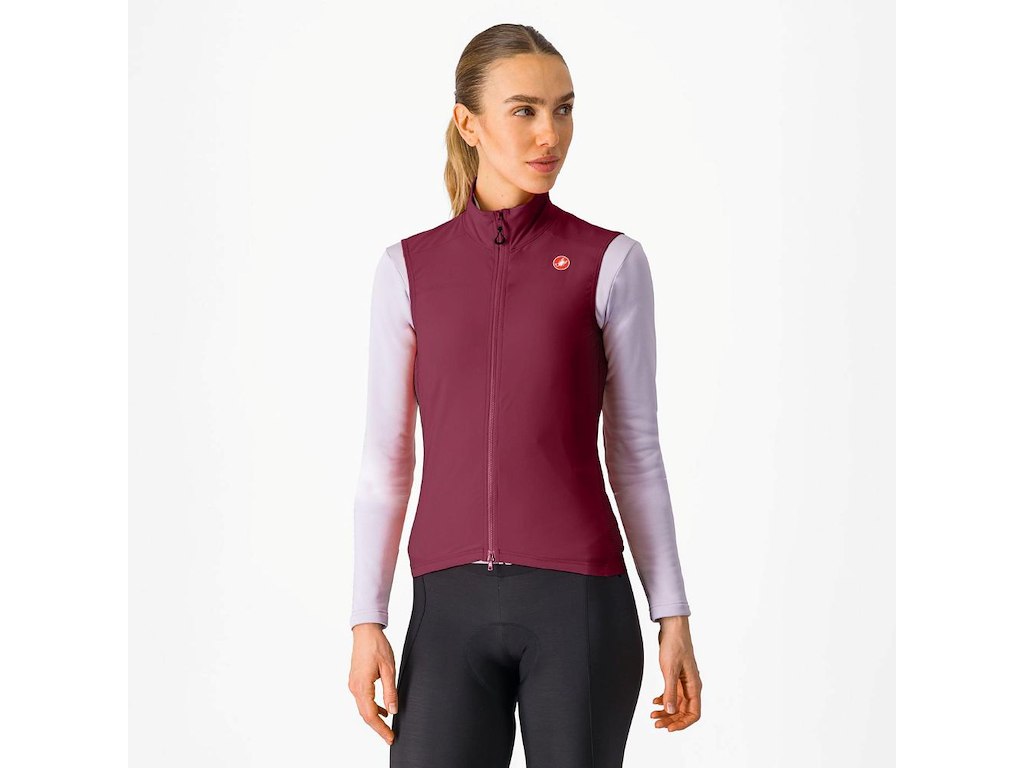 Espresso Women's Vest   Cykelvest   Dame   Deep Bordeaux   Xs fra Castelli