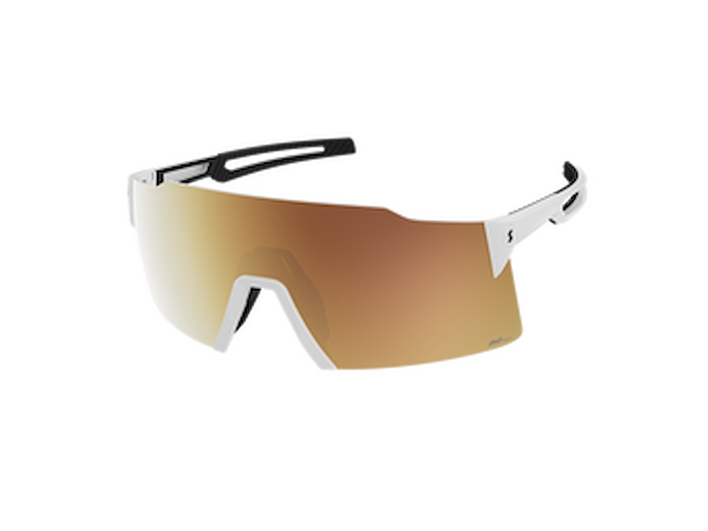 Stride Ls   Cykelbriller   Hvid Amp Ls Gold Chrome fra Scott