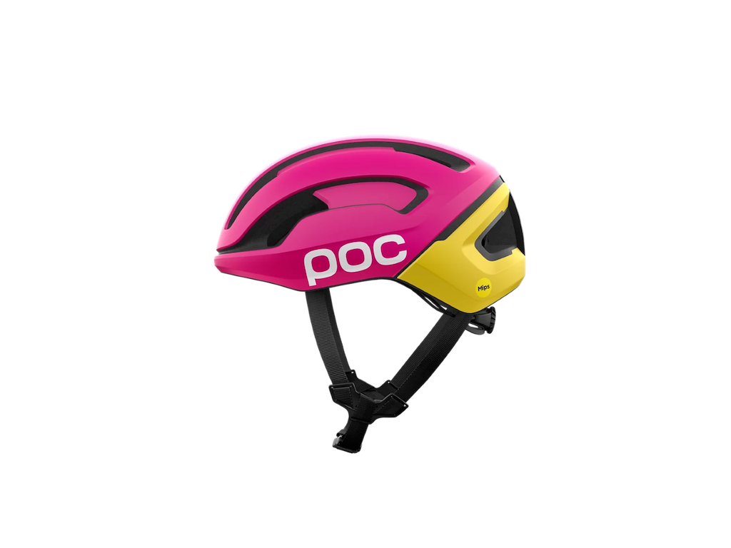 Omne Air Mips   Cykelhjelm   Rhos Red Matt Citrine Yellow Matt   Str. L 56 61cm fra Poc