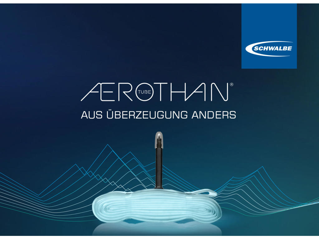 Aerothan   Slange 700x37 50c   Med 40mm Lang Racerventil Sv17e fra Schwalbe